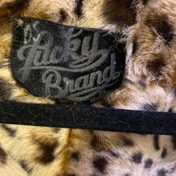 Lucky Brand faux fur cheetah coat - Picture 6 of 6